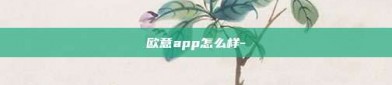 欧意app怎么样-