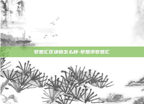 梦想汇区块链怎么样-梦想币梦想汇