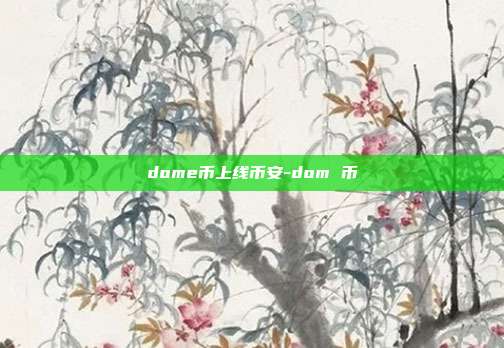 dome币上线币安-dom 币