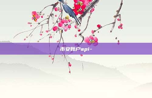 币安账户api-