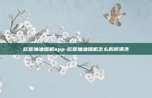 欧意抽油烟机app-欧意抽油烟机怎么拆卸清洗