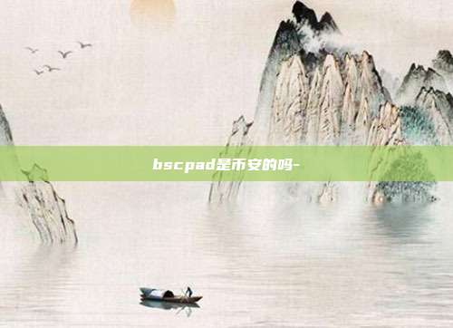 bscpad是币安的吗-