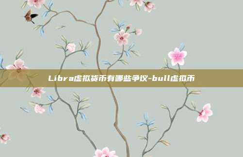 Libra虚拟货币有哪些争议-bull虚拟币