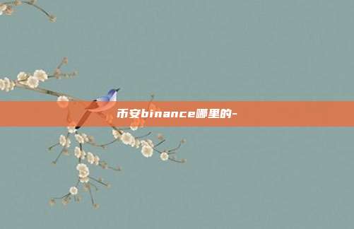 币安binance哪里的-