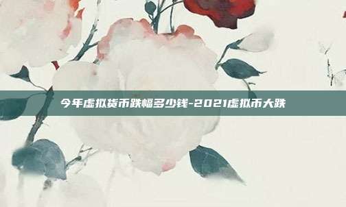 今年虚拟货币跌幅多少钱-2021虚拟币大跌