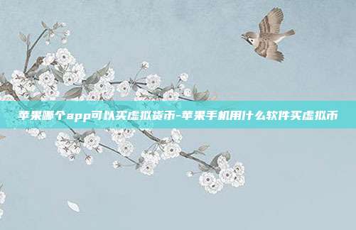 苹果哪个app可以买虚拟货币-苹果手机用什么软件买虚拟币