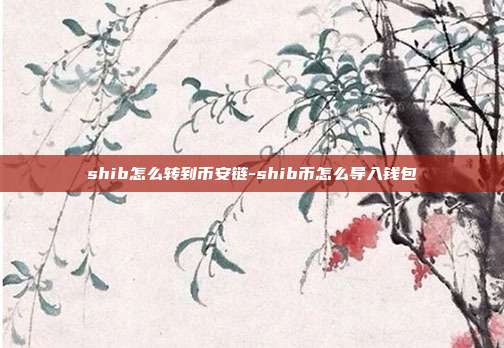 shib怎么转到币安链-shib币怎么导入钱包