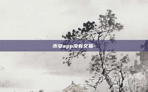 币安app没有交易-