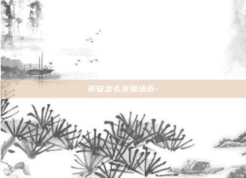 币安怎么交易法币-