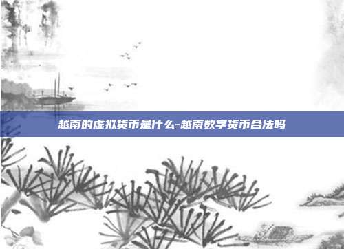 越南的虚拟货币是什么-越南数字货币合法吗