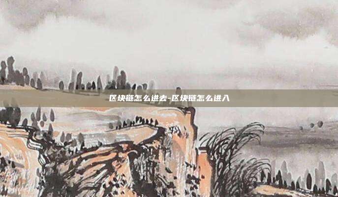 区块链怎么进去-区块链怎么进入