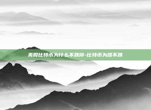 美股比特币为什么不跌停-比特币为啥不跌