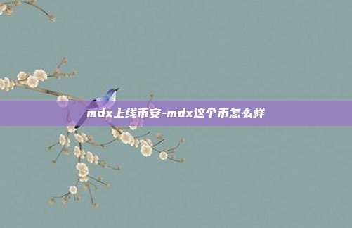 mdx上线币安-mdx这个币怎么样