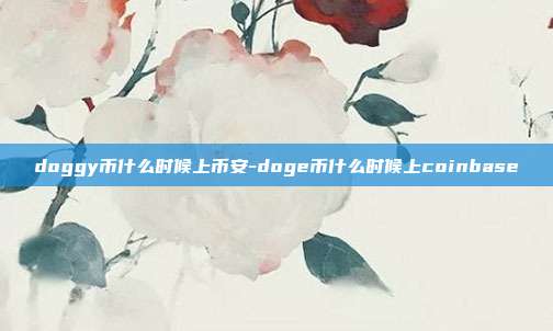 doggy币什么时候上币安-doge币什么时候上coinbase