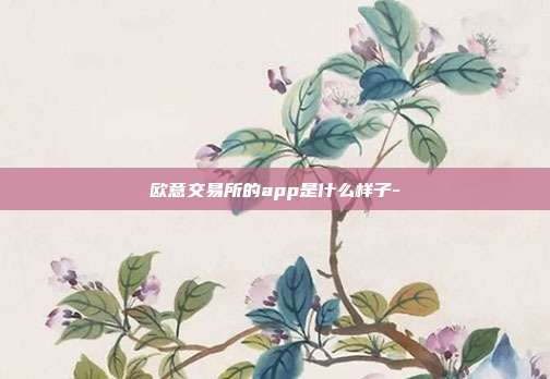 欧意交易所的app是什么样子-