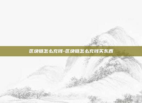 区块链怎么充钱-区块链怎么充钱买东西