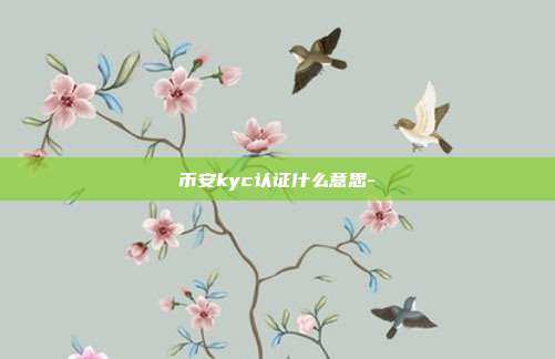 币安kyc认证什么意思-