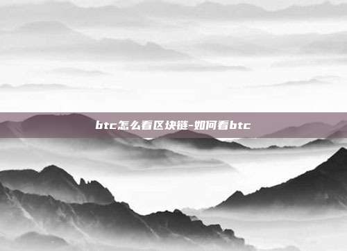 btc怎么看区块链-如何看btc