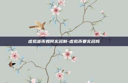 虚拟货币如何实名制-虚拟币要实名吗