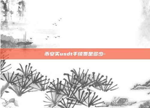 币安买usdt手续费是多少-