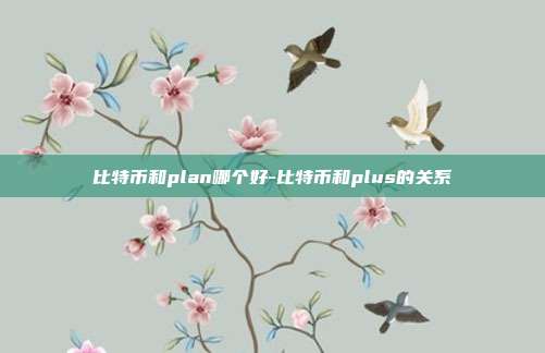 比特币和plan哪个好-比特币和plus的关系