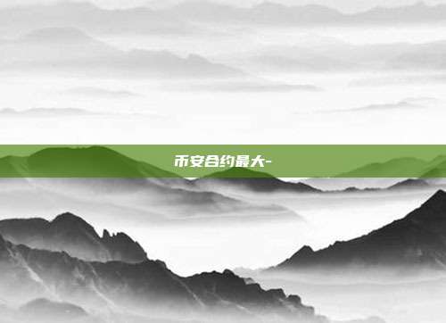 币安合约最大-