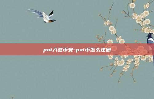 pai入驻币安-pai币怎么注册