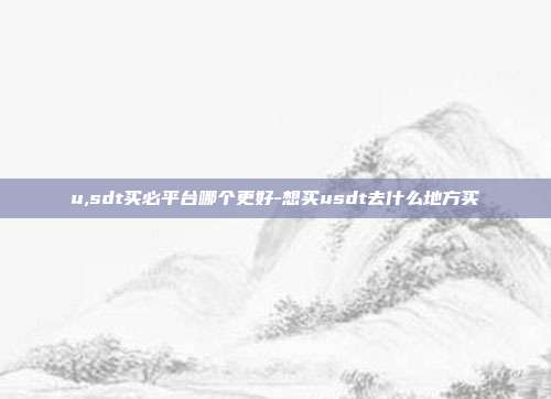 u,sdt买必平台哪个更好-想买usdt去什么地方买