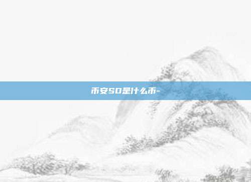 币安SD是什么币-