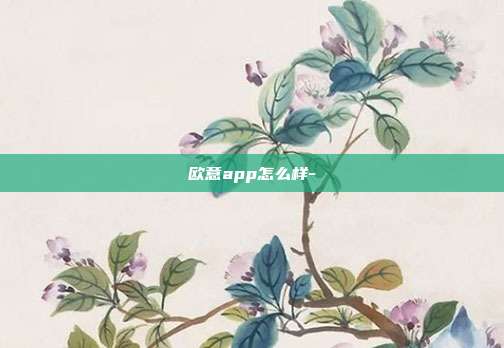 欧意app怎么样-