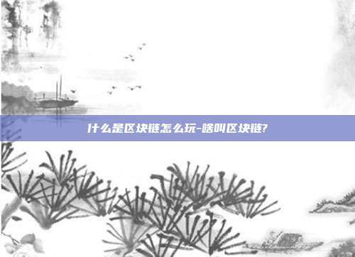 什么是区块链怎么玩-啥叫区块链?