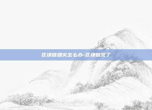 区块链熄火怎么办-区块链死了