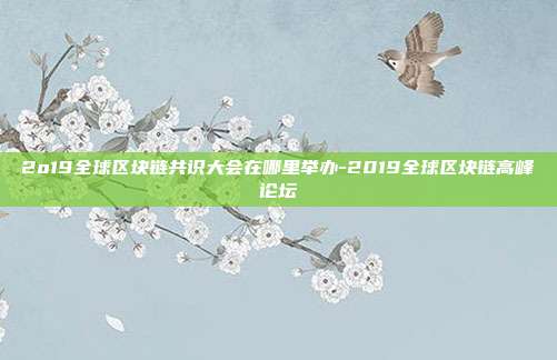 2o19全球区块链共识大会在哪里举办-2019全球区块链高峰论坛