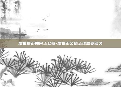 虚拟货币如何上公链-虚拟币公链上线需要多久