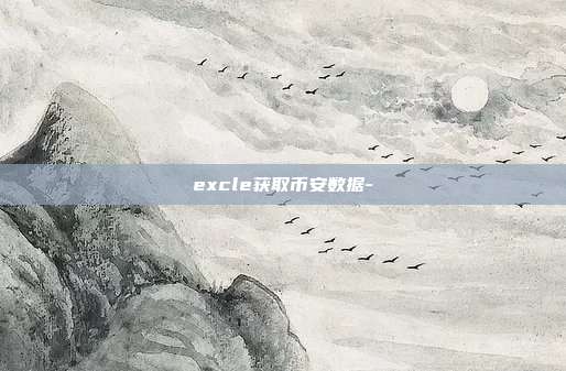 excle获取币安数据-