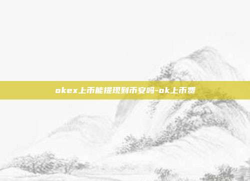 okex上币能提现到币安吗-ok上币费