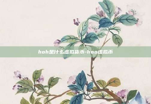 hoh是什么虚拟货币-hoo虚拟币