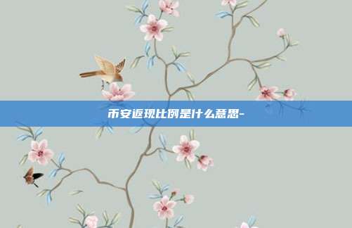 币安返现比例是什么意思-