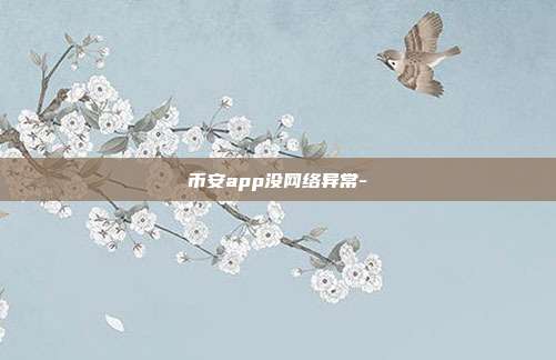 币安app没网络异常-