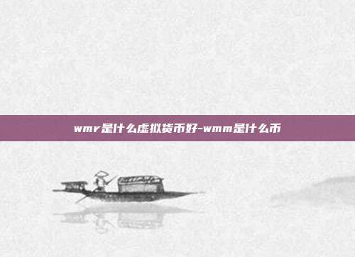 wmr是什么虚拟货币好-wmm是什么币