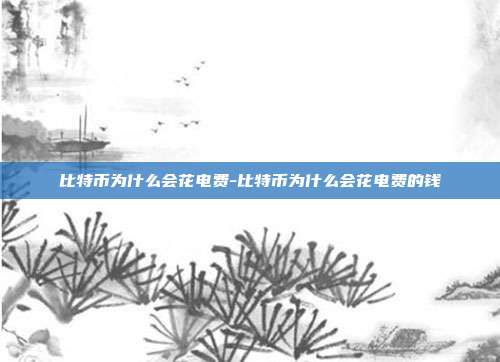 比特币为什么会花电费-比特币为什么会花电费的钱